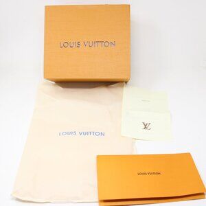 Empty Louis Vuitton Box, Dust Bag, Paperwork Orange 8x9x5 Giftbox Authentic